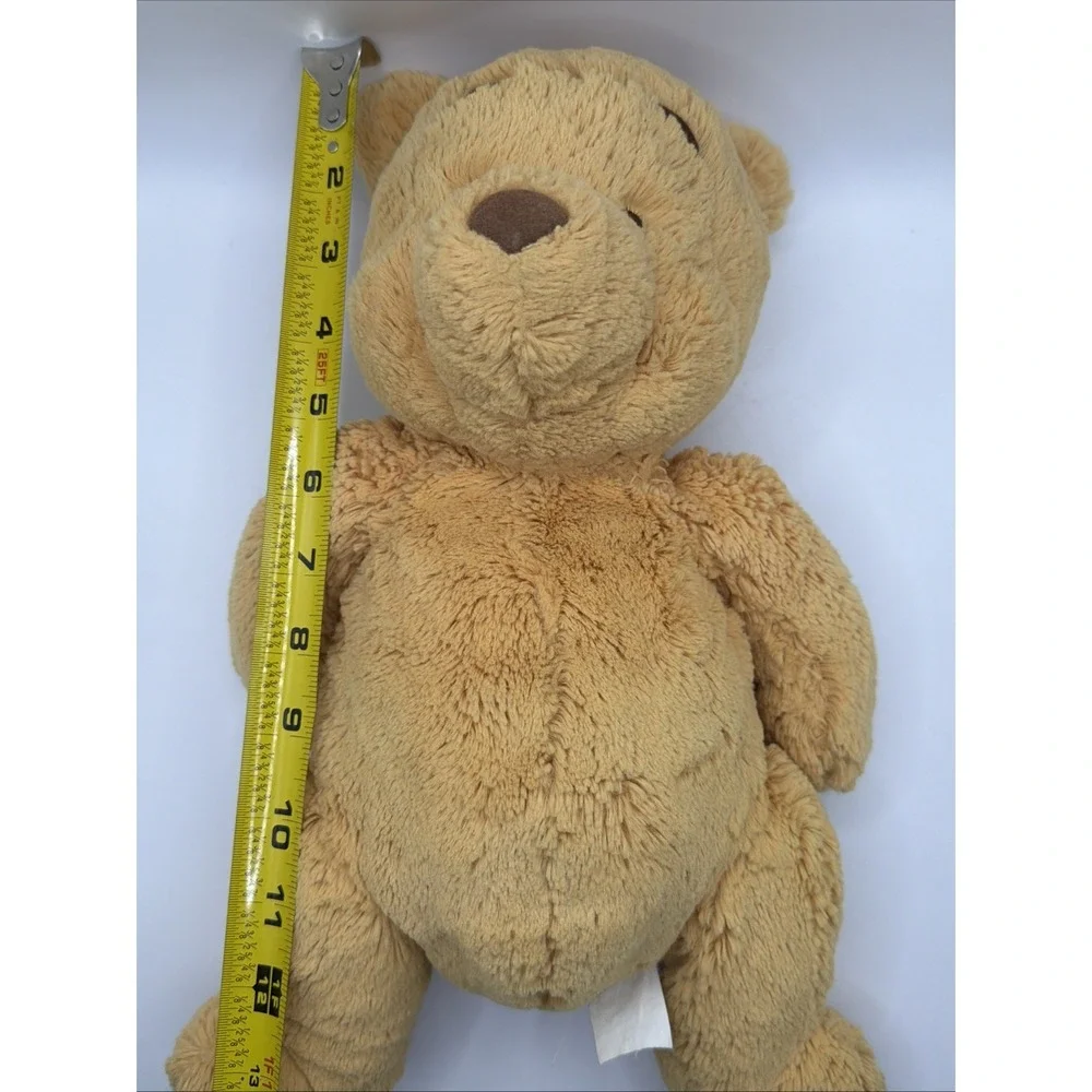Disney Winnie The Pooh Plush Rattle Bear Weighted Heavy Soft‎ Stuffed Toy 13inch